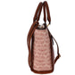 Bolsa [Lulu] tipo tote crossbody con diseño de cámaras color camel