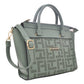 Bolsa Estampado Frontal Ted Lapidus Con Correa Larga Tote Menta