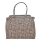 Bolsa Estampado Frontal Ted Lapidus Tote Beige