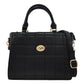 Bolsa Para Dama Chatties Cuadros Tipo Tote Con Correa Color Negro