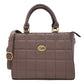 Bolsa Para Dama Chatties Cuadros Tipo Tote Con Correa Color Gris Pardo