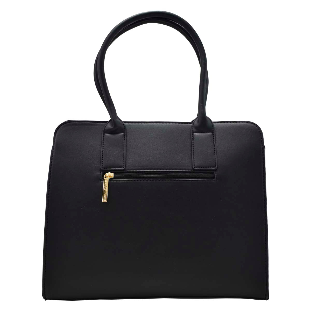 Bolsa De Dama (Chatties) Tote Con Estuche y Monedero Estilo Animal Print Color Negro