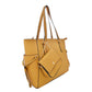 Bolsa De Dama Tote (Chatties) Con Monedero y Cadena Color Mostaza