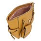 Bolsa De Dama Tote (Chatties) Con Monedero y Cadena Color Mostaza