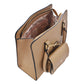 Bolsa Tote De Dama (Chatties) Más Monedero Con Cadena Color Beige