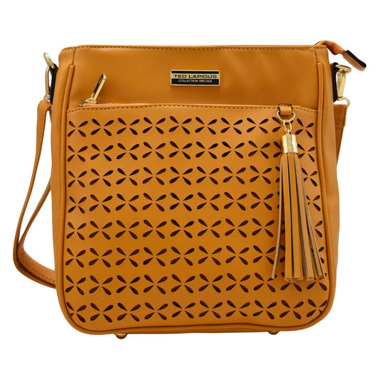 Bolsa [Ted Lapidus] Tipo Mini Tote Crossbody Mostaza