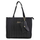 Bolsa Diseño Rayas [Ted Lapidus] Tote Con Monedero Color Negro