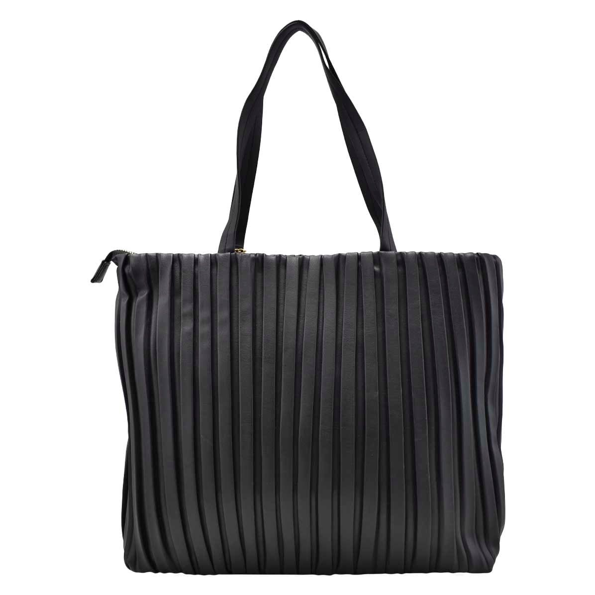 Bolsa Diseño Rayas [Ted Lapidus] Tote Con Monedero Color Negro