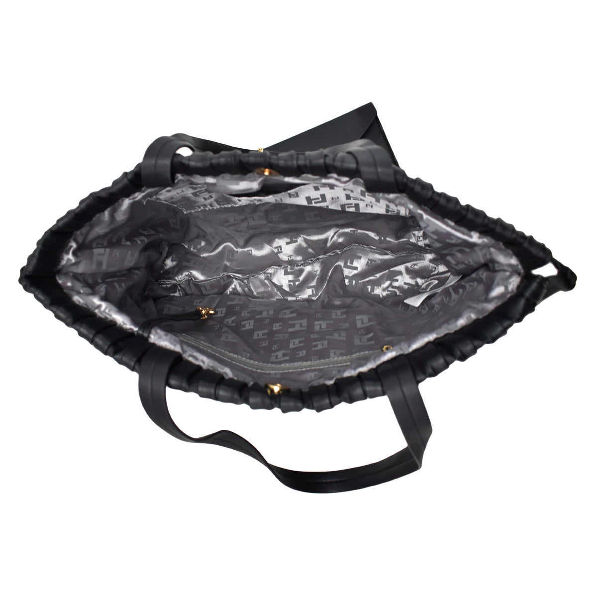 Bolsa Diseño Rayas [Ted Lapidus] Mini Tote Con Monedero Color Negro