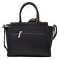 Bolsa (Chatties) Tipo Tote Color Negro Con Moño Decorativo