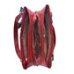 Bolsa Tote Chatties Moño Decorativo Diseño Rayas Color Rojo
