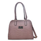 Bolsa [Ted Lapidus) Tote Estilo Piel De Cocodrilo Color Lila