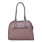 Bolsa [Ted Lapidus) Tote Estilo Piel De Cocodrilo Color Lila