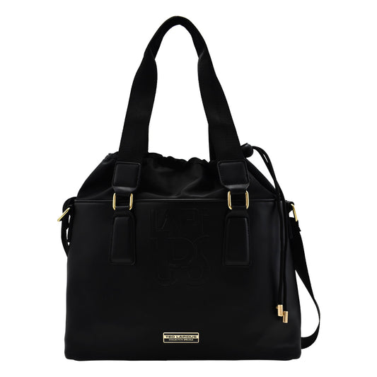 Bolsa De Dama Tote Con Correa Larga Negro Ted Lapidus