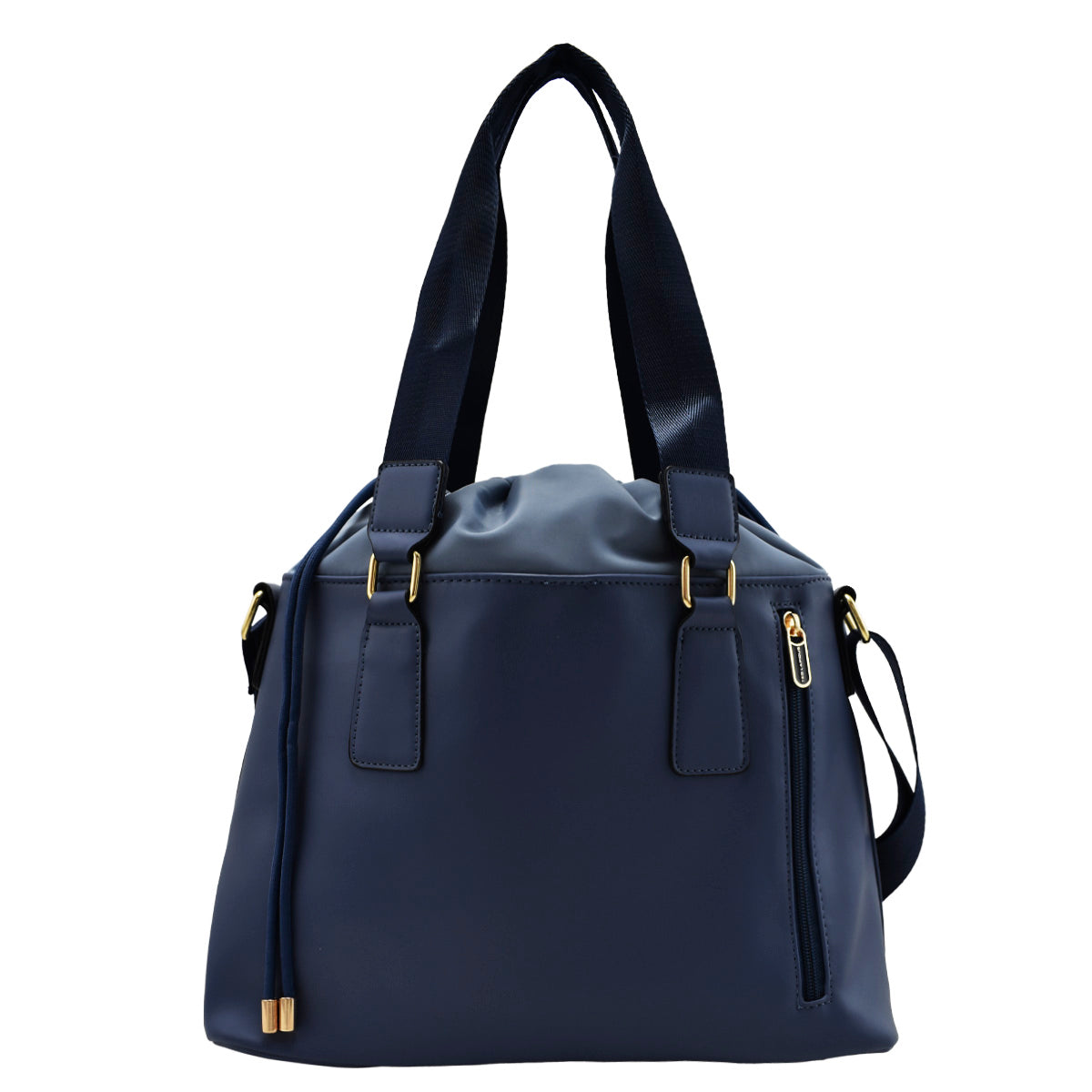 Bolsa De Dama Tote Con Correa Larga Azul Ted Lapidus