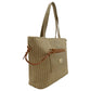 Bolsa Tote Con Texura Y Monedero Color Marfil Chatties