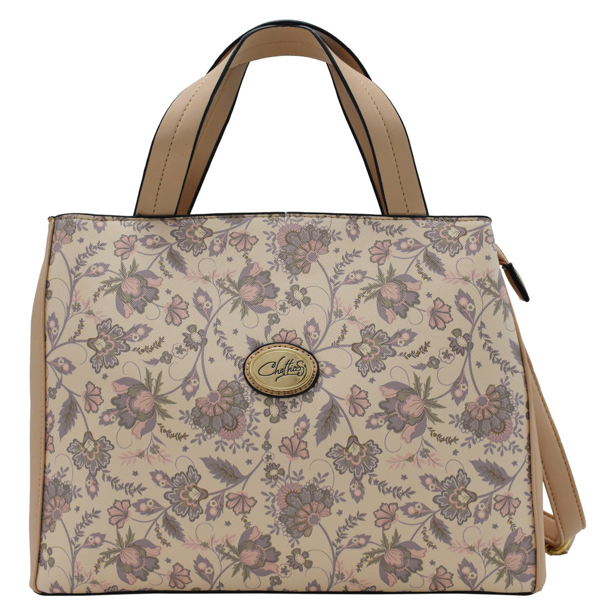 Bolsa De Dama Tote Diseño Floreado Chatties