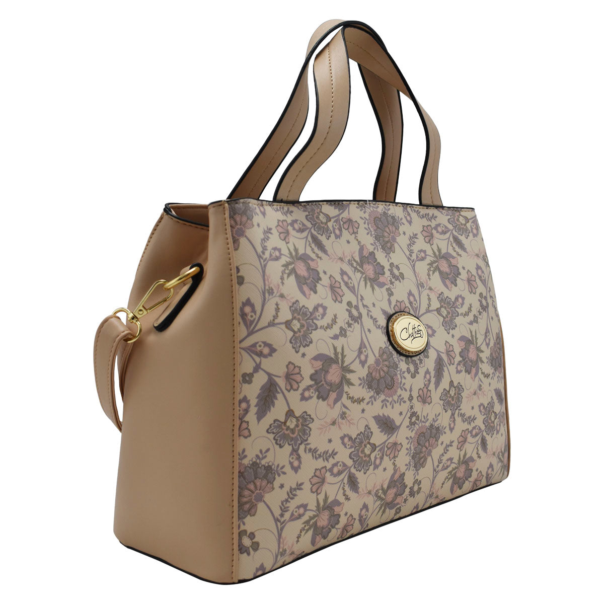 Bolsa De Dama Tote Diseño Floreado Chatties