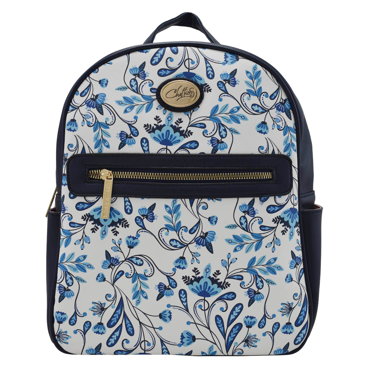 Mochila Backpack Flores Navy Chatties