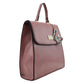 Mochila Para Dama Rosa Con Correas Decorativas Lulu