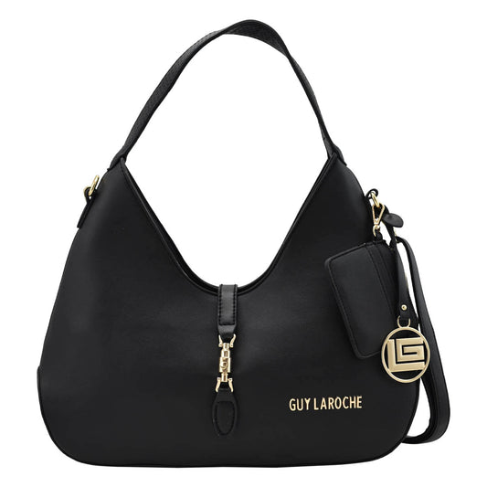 Bolsa Para Dama Tipo Hobo Color Negro Guy Laroche