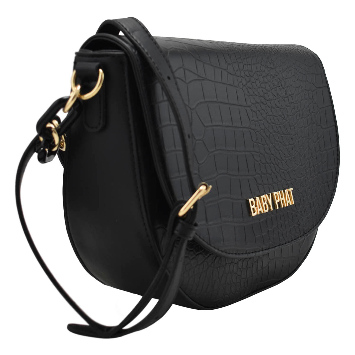 Bolsa Para Dama Crossbody Animal Print Estilo Piel De Cocodrilo Baby Phat