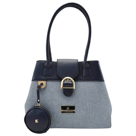 Bolsa Con Correa Decorativa Y Monedero Navy Ted Lapidus