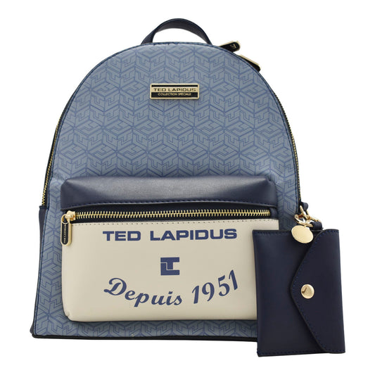 Mochila Para Dama Vintage Azul Ted Lapidus