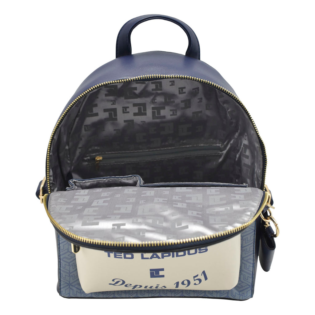 Mochila Ted Lapidus con Monedero color Café