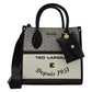Bolsa Dama Mini Tote Diseño Y Monedero De La Marca Ted Lapidus Color Gris