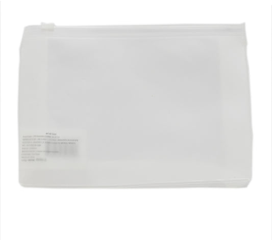 Linda cosmetiquera en forma de sombre. Su transparencia es ideal para que no tardes en buscar tus productos de belleza.