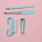 Kit de Belleza Easy Beauty Manicure, Cepillo, Lima, Corta cutícula, Alicate