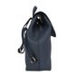 Mochila Backpack Chatties Cuero Detalles Dorados Navy