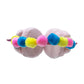 Orejeras de diadema Peschelle con diseño de pompones con cuerno de unicornio color rosa