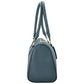 Bolsa [Ted Lapidus] tipo bowling con diseño tipo piel de cocodrilo en asa y bolsa frontal colornavy