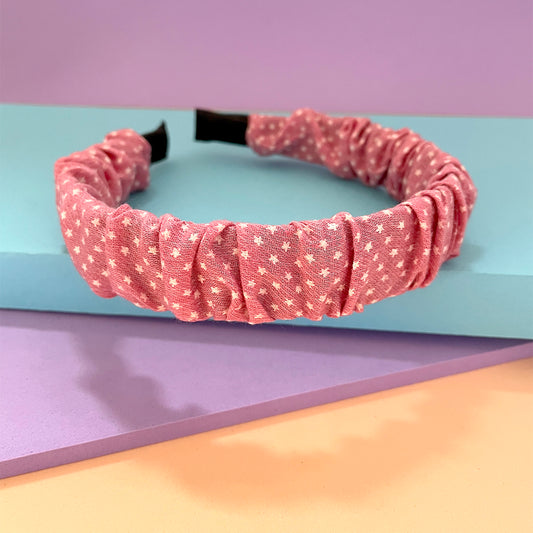 Diadema para el cabello Peschelle con lunares color rojo