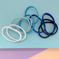 Set de 10 piezas ligas para el cabello Peschelle multicolor