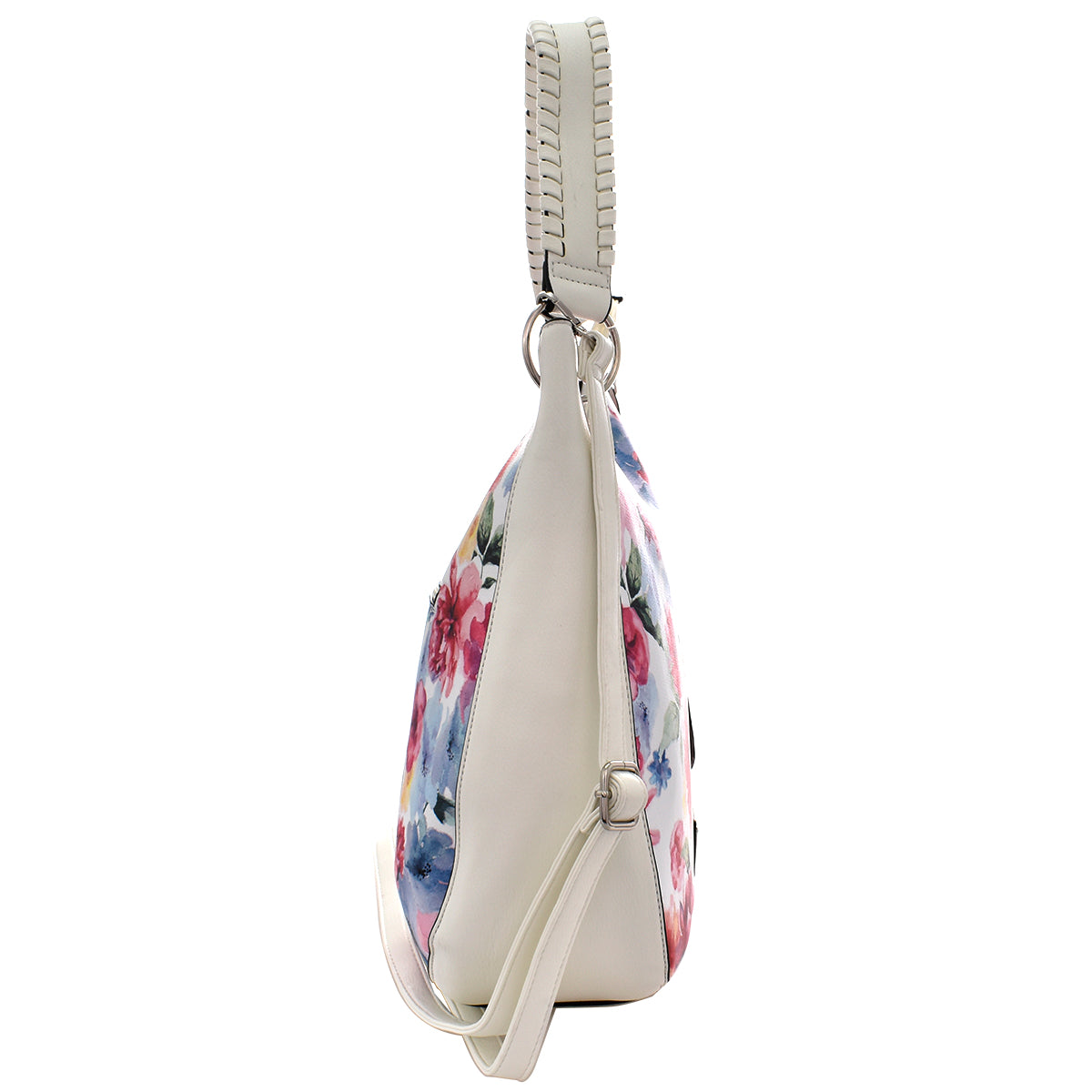 Bolsa [Baby Phat] tipo tote con diseño floreado color blanco