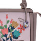 Bolsa [Lulu] tipo tote con diseño de flores color lila