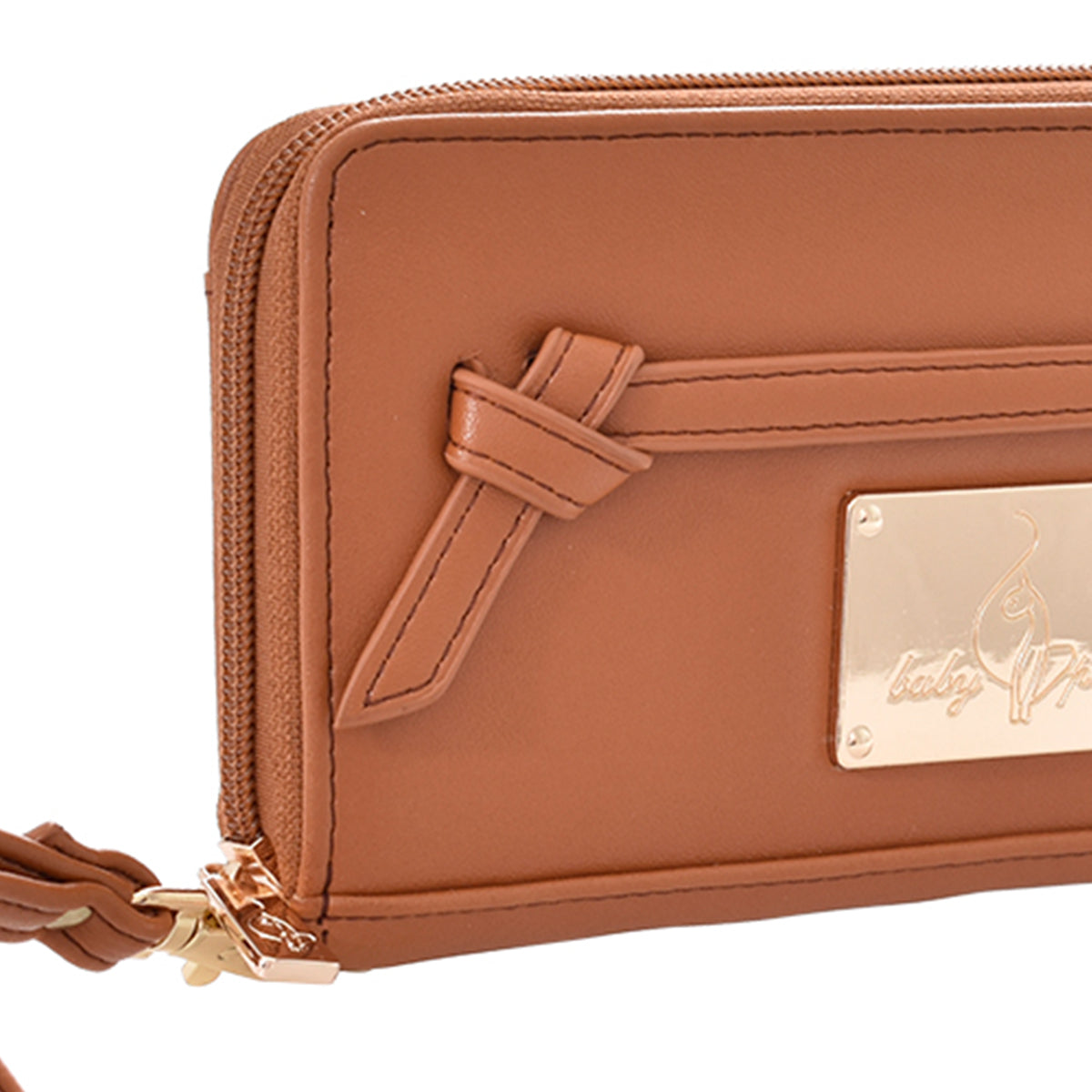 Cartera para dama [Baby Phat ] con correa color camel