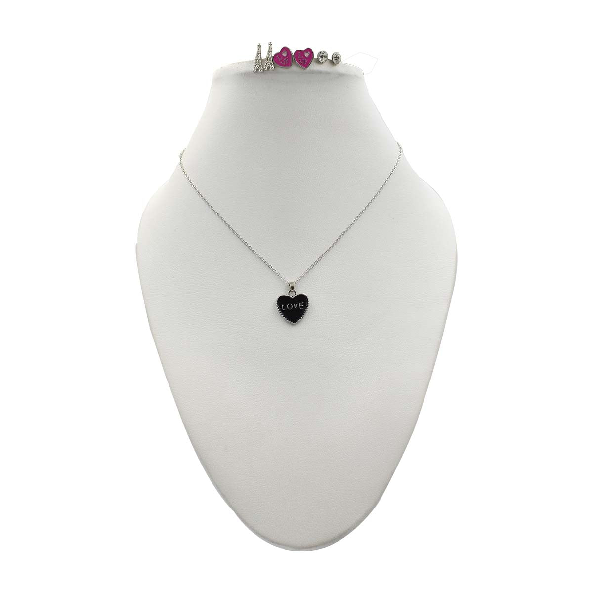 Set Collar y Aretes Chatties Diseño Paris
