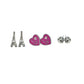 Set Collar y Aretes Chatties Diseño Paris