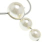 Set Collar y Aretes Chatties Perlas Grandes Plata