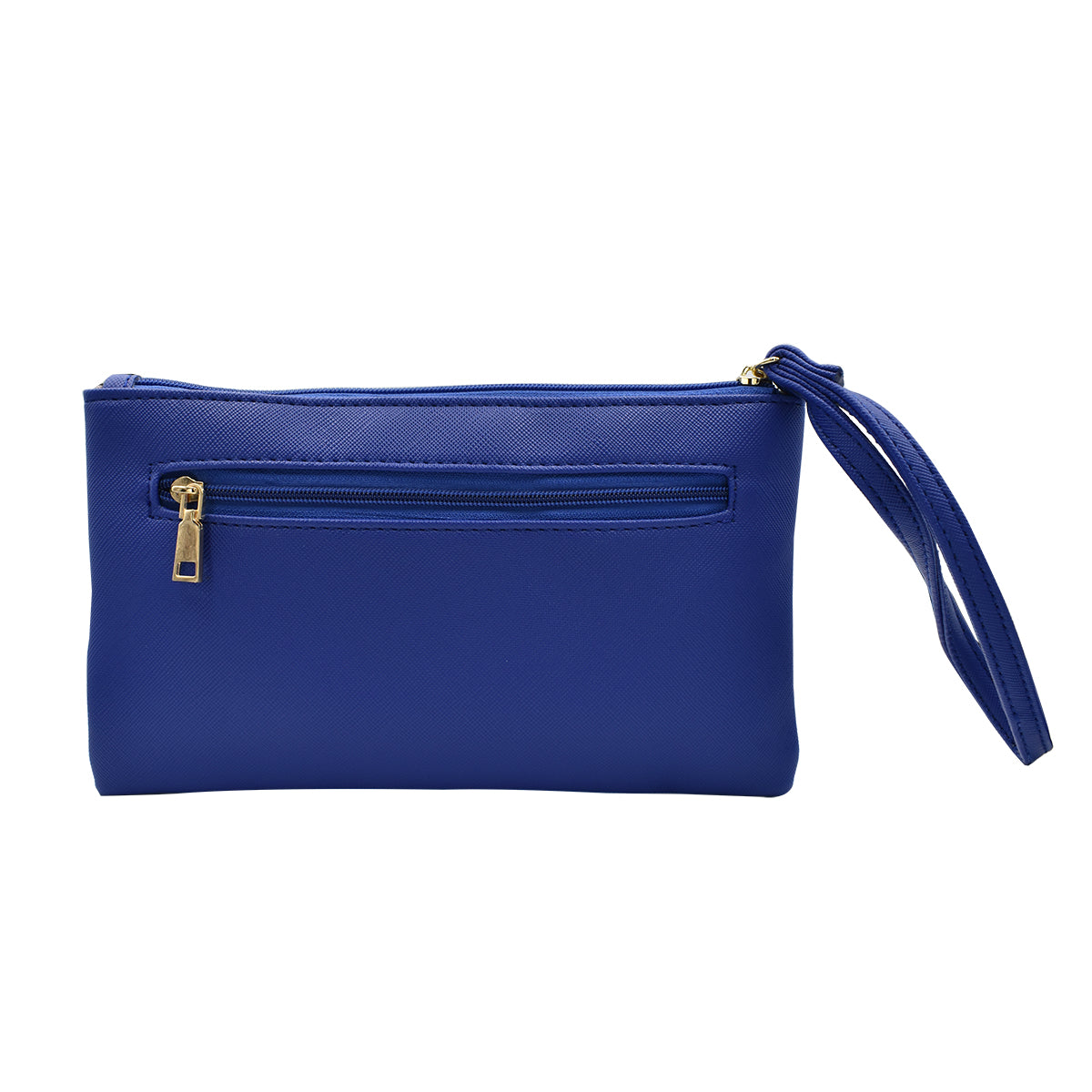Cartera Tipo Estuche Para Dama Color Azul