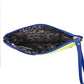Cartera Tipo Estuche Para Dama Color Azul