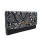 Cartera Para Dama Ted Lapidus Animal Print Tipo Piel De Serpiente Color Negro