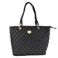 Bolsa Tipo Tote Diseño Rombos Chatties Color Negro