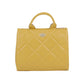 Bolsa Para dama Tipo Tote Crossbody Diseño Capitonado Rombos Mostaza (Chatties)