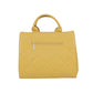 Bolsa Para dama Tipo Tote Crossbody Diseño Capitonado Rombos Mostaza (Chatties)