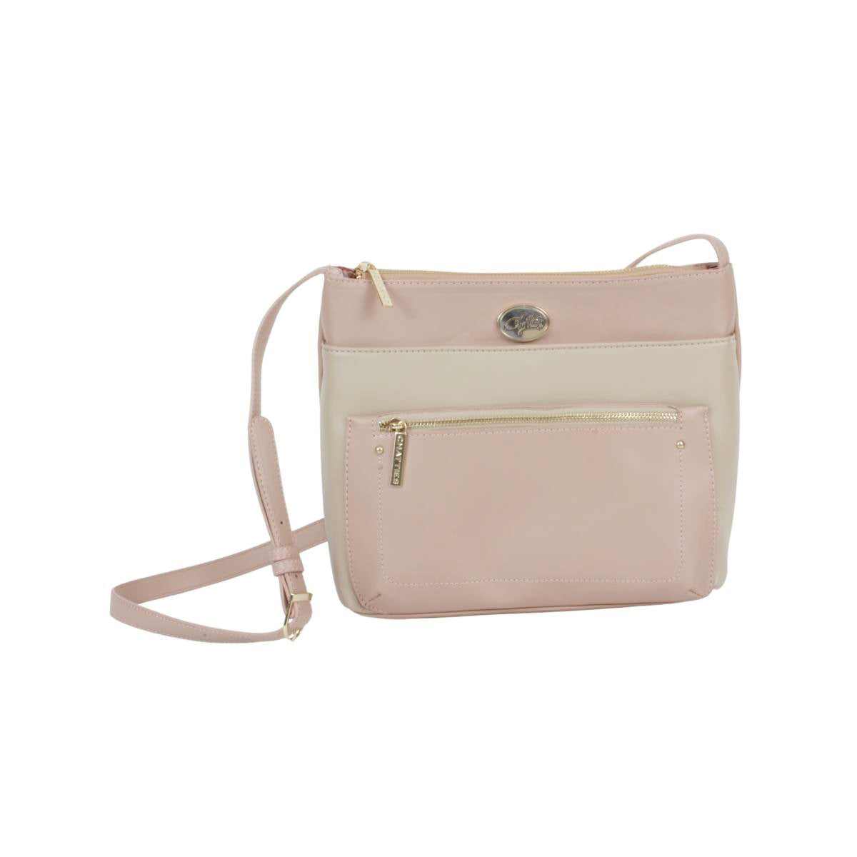 Bolsa De Dama Con Correa Larga Tipo Tote [Chatties] Color Rosa